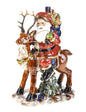 BABBO NATALE SU RENNA PORCELLANA BRANDANI