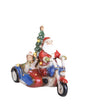 BABBO NATALE SU SIDECAR C/LED PORCELLANA BRANDANI