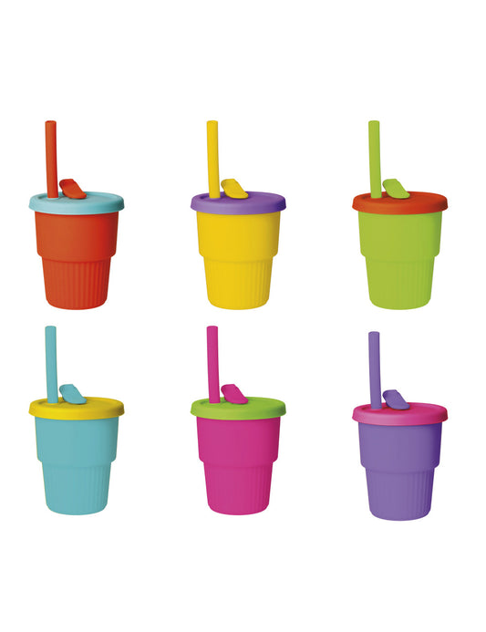 BICCHIERE FILL&GO C/TAPPO E CANNUCCIA
