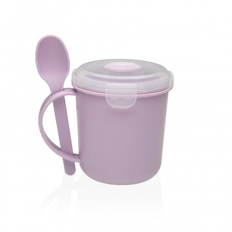 VERSA BICCHIERE PORTA CIBO CUCCHIAIO VIOLA