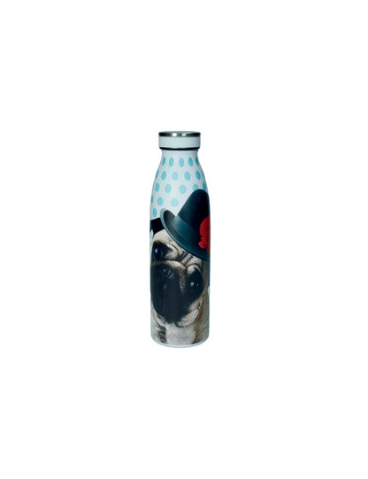 BRANDANI BOTTIGLIA TERMICA FUNNY ZOO 500ML C/CHIUS ERM SOGG.ASS INOX/PP DISP12P
