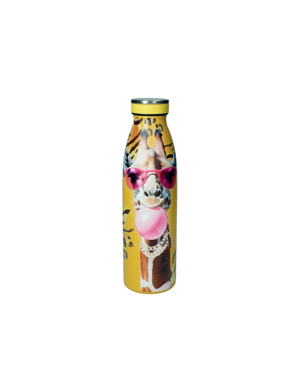 BRANDANI BOTTIGLIA TERMICA FUNNY ZOO 500ML C/CHIUS ERM SOGG.ASS INOX/PP DISP12P