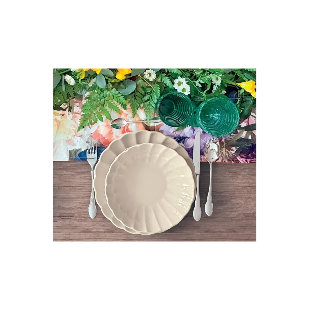 PIATTO FONDO CALIPSO AVORIO STONEWARE PZ 6