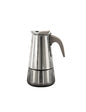 CAFFETTIERA BORBOTTINA 4 TAZZE INDUZIONE INOX MANICO SOFT