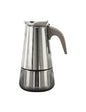 CAFFETTIERA BORBOTTINA AD INDUZIONE 6 TAZZE INOX CON MANICO SOFT TOUCH