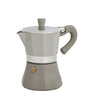CAFFETTIERA GUSTO EXPRESS 3 TAZZE TORTORA/CROMATA ALLUMINIO