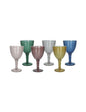 CALICE NEBULA COLORI ASSORTITI SET 6 PZ VETRO