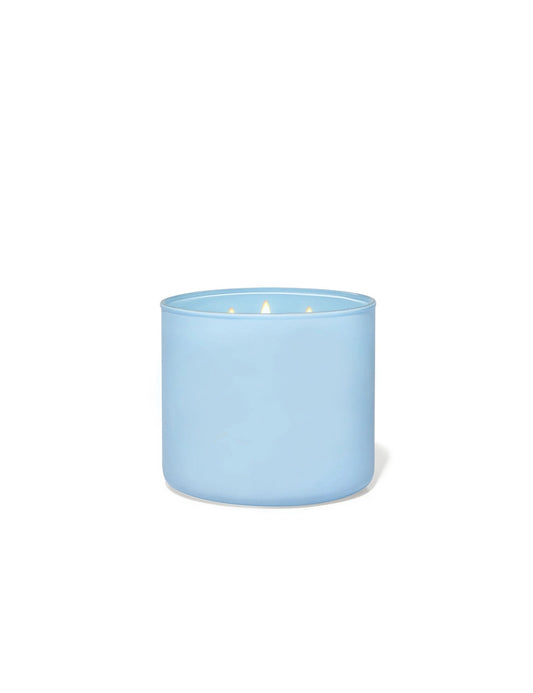 CANDELA PROFUMATA 3 STOPPINI BLU CERA DI SOIA ESSENZA BERGAMOTTO/VETRO - BRANDANI