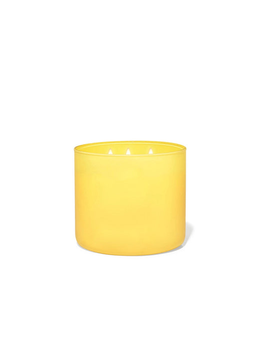 CANDELA PROFUMATA 3 STOPPINI GIALLOCERA DI SOIA ESSENZA LIMONE/VETRO - BRANDANI