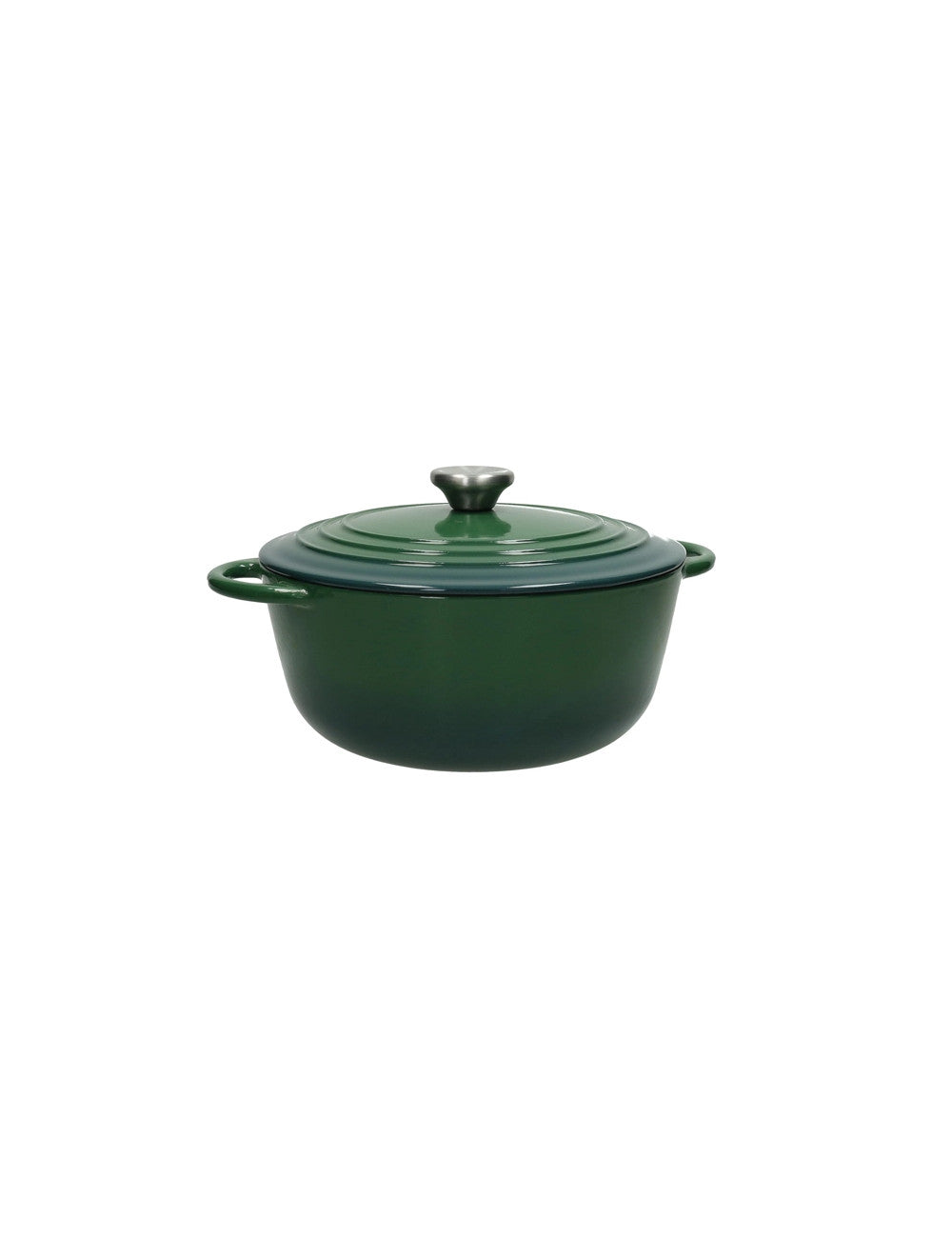 CASSERUOLA COCOTTE VERDE GHISA SMALTATA 4 LT - BRANDANI