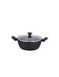 CASSERUOLA SHUTTLE FORGIATA NERA C/RIVESTIMENTO ANTIAD ILAG XERADUR CERAM/ALL/BACHELITE C/COP VETRO