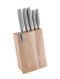 CEPPO NATURAL LEGNO C/AFFILA COLT C/5 COLTELLI INOX