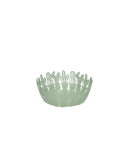 CESTINO CACTUS VERDE METAL - BRANDANI