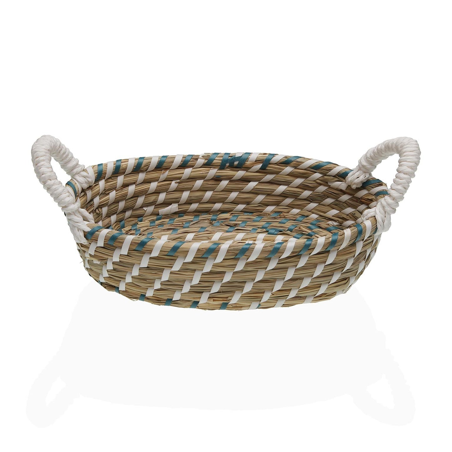 CESTINO BIANCO E BLU 26 CM - VERSA