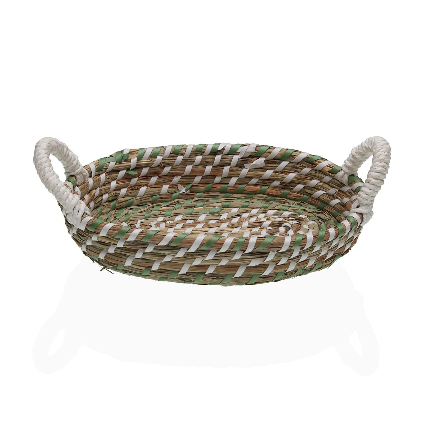 CESTINO BIANCO E VERDE 26 CM - VERSO
