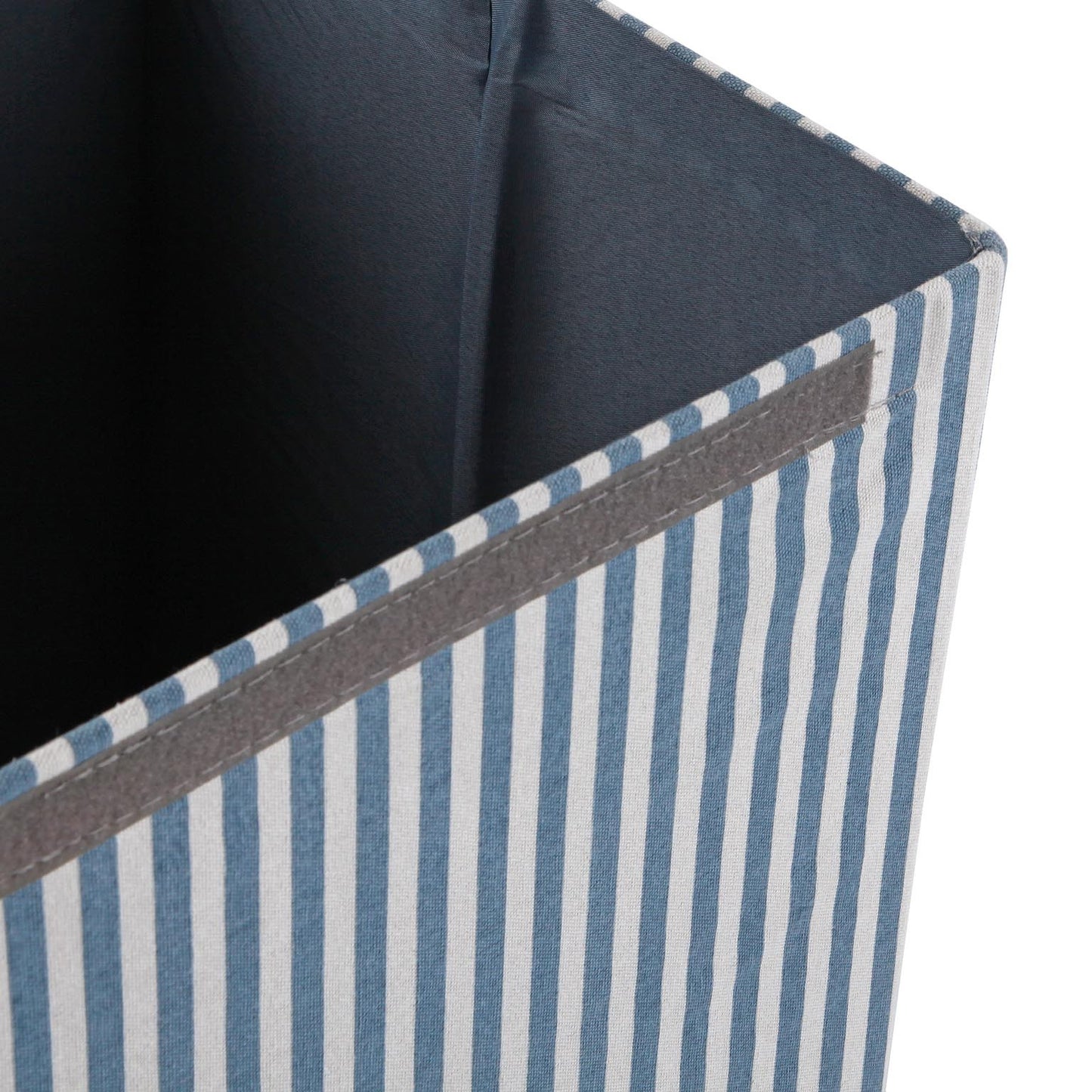 CESTO PANNI PIEGHEVOLE RIGHE BLU - VERSA