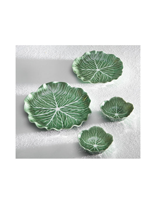 CIOTOLINA FOGLIA VEGAN VERDE SET 2 PZ PORCELLANA