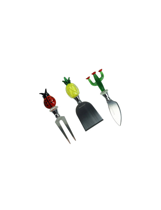 COLTELLI FORMAGGIO TROPICAL SET 3 PEZZI