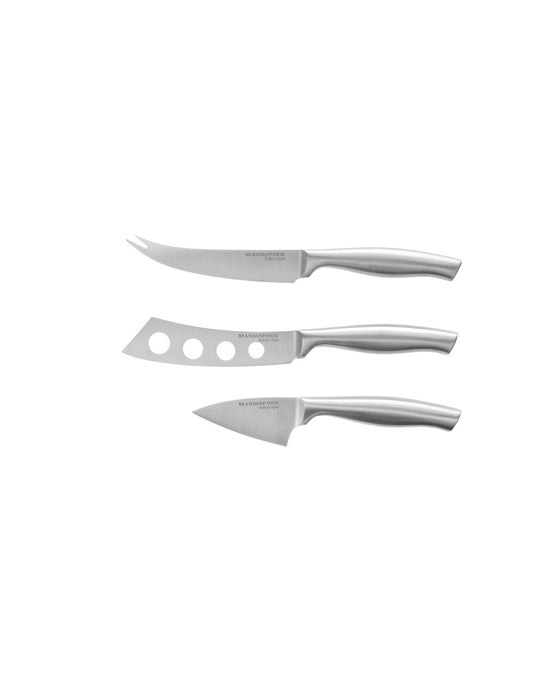 COLTELLO FORMAGGIO SET 3 PZ INOX - BRANDANI