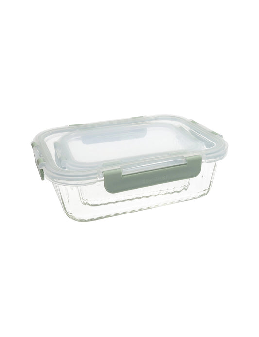 CONTENITORE ERMETICO OPTIC RETT. SET2 PZ 630ML+1500ML VETRO BOROSILICATO/PP - BRANDANI