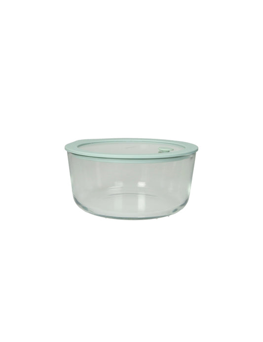CONTENITORE ERMETICO VERDE SALVIA VETRO SILICONE