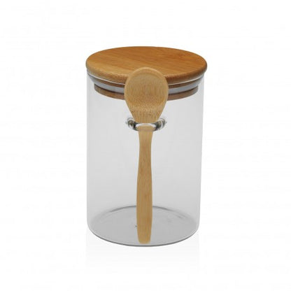 CONTENITORE 400ML BOROSILICATO CON CUCCHIAIO - VERSA