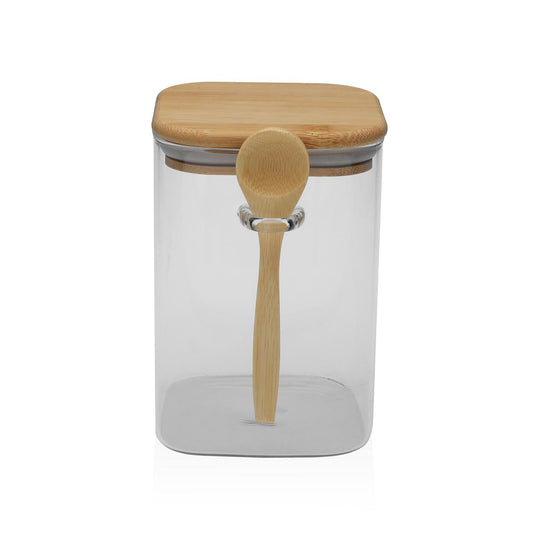 CONTENITORE 850ML BOROSILICATO CON CUCCHIAIO- VERSA