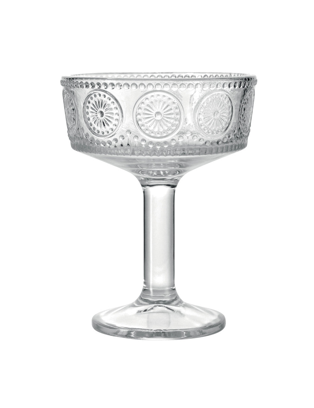 COPPA CHIC DECORI ASSORTITI SET 6 PZ VETRO BRANDANI