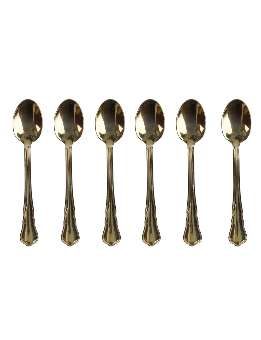 CUCCHIAINO MOKA IMPERIAL GOLDSET 6 PZ INOX