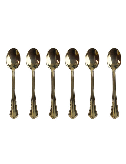 CUCCHIAINO MOKA IMPERIAL GOLDSET 6 PZ INOX