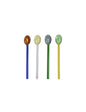 CUCCHIAINO RAINBOW COLORI ASSORTITI SET 4 PZ VETRO