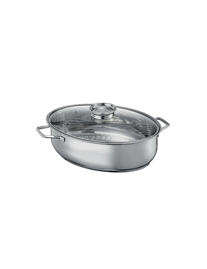 CUOCI ARROSTI EXECUTIVE INOX/ALLUMINIO C/COPERCHIO VETRO - BRANDANI