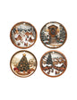 DECORATION BIANCO NATALE SET 4 PZ CERAM/SUGHERO BRANDANI