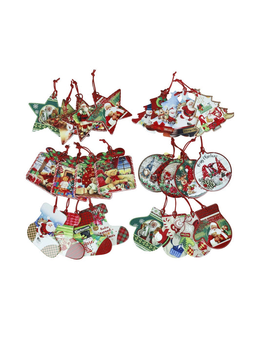 DECORATION CHRISTMAS SOGGETTI E DECORI ASS CERAMICA/SUGHERO DISP BRANDANI