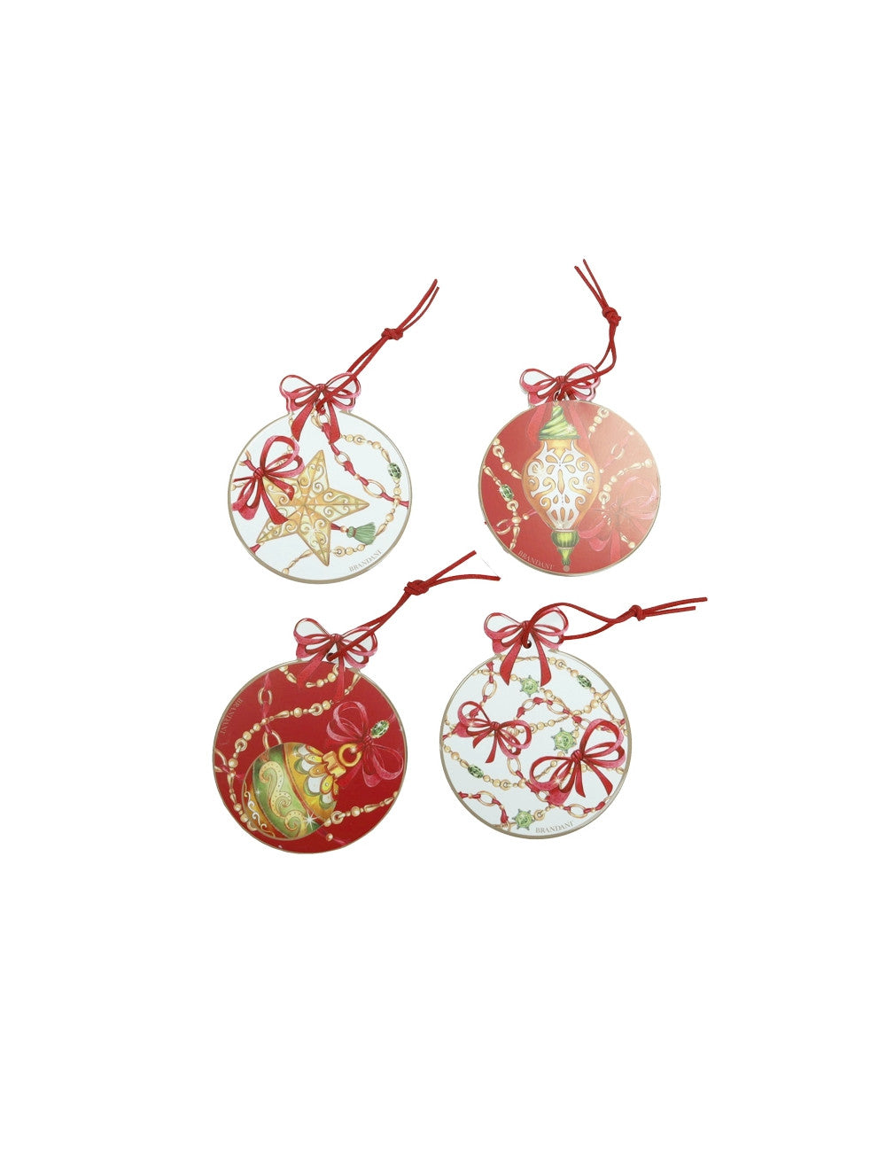 DECORATION GIOCO DI LUCI SET 4 PZ CERAMICA/SUGHERO