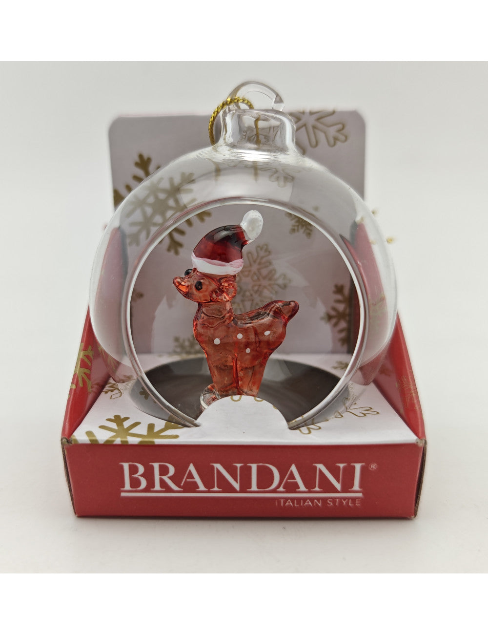 DECORATION PALLINA SOGGETTI ASSORTITI VETRO DISP 12 PZ BRANDANI
