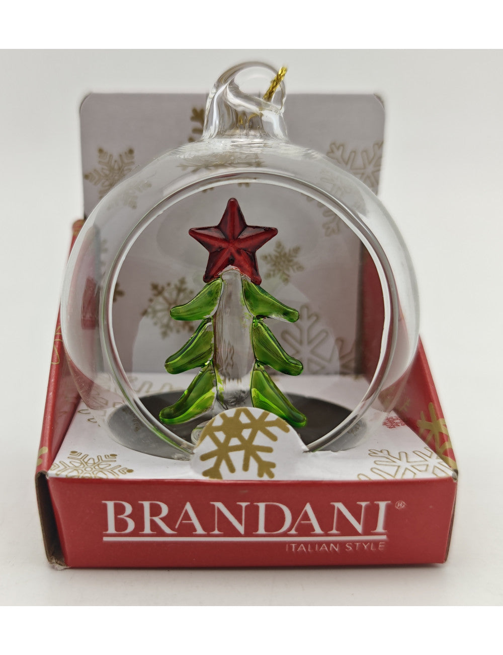DECORATION PALLINA SOGGETTI ASSORTITI VETRO DISP 12 PZ BRANDANI