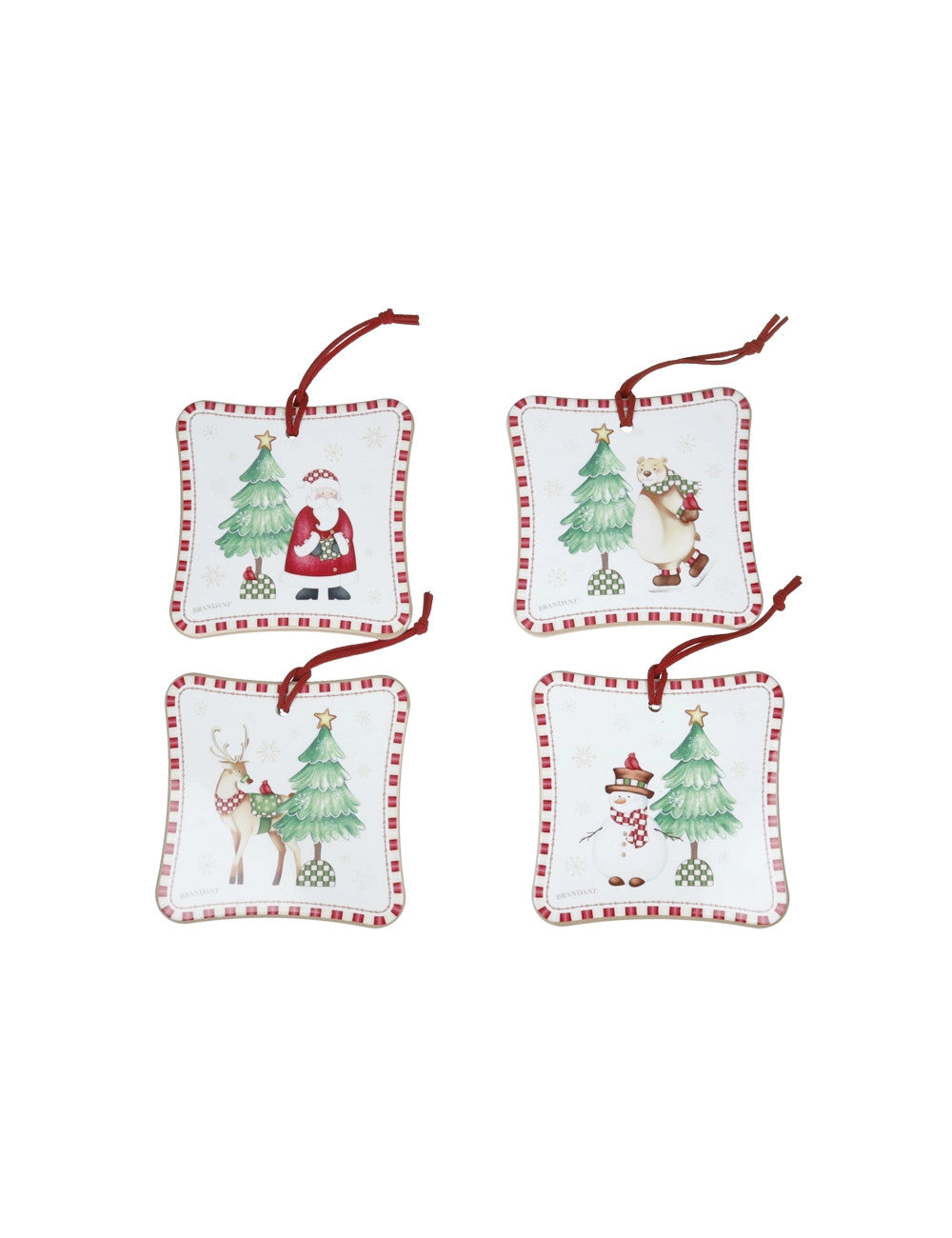 DECORATION RACCONTI SET 4 PZ CERAMICA/SUGHERO BRANDANI