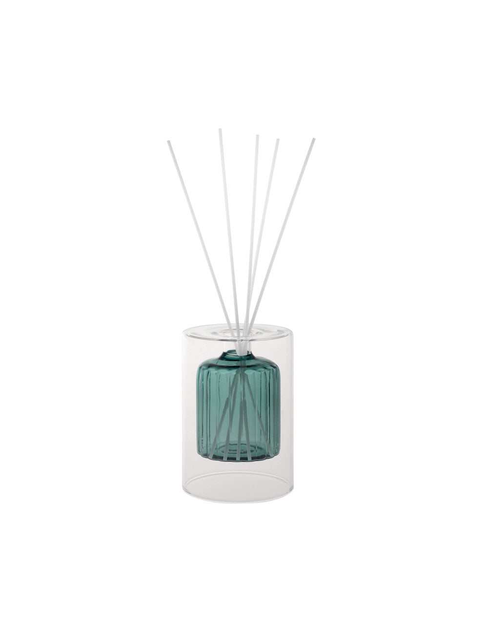 DIFFUSORE DI FRAGRANZA BOTTLE PETROLIO VETRO C/BASTONCINI FIBER WOOD BRANDANI