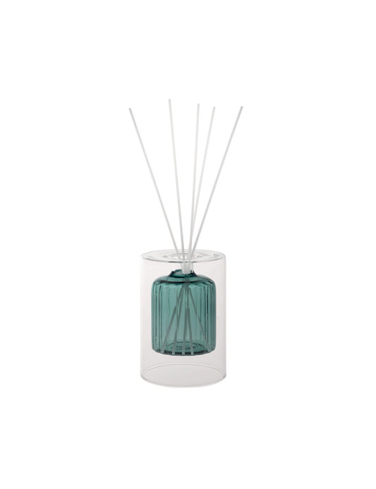 DIFFUSORE DI FRAGRANZA BOTTLE PETROLIO VETRO C/BASTONCINI FIBER WOOD BRANDANI