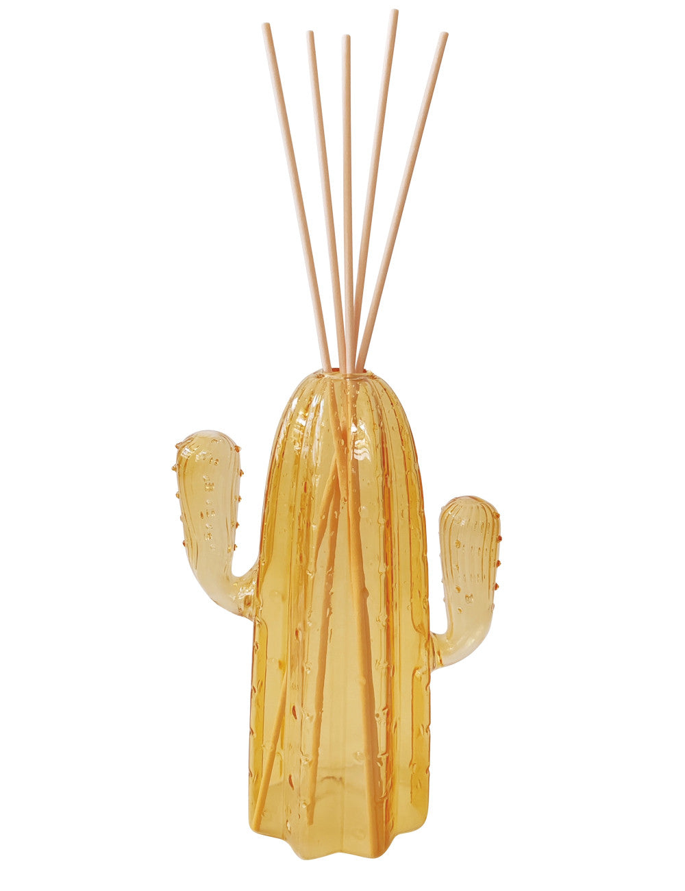 DIFFUSORE DI FRAGRANZA CACTUS GIALLO VETRO C/BASTONCINI FIBER WOOD BRANDANI