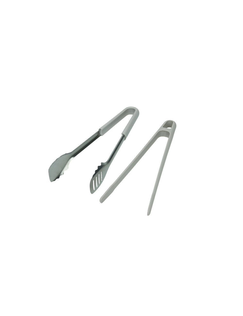 DOPPIA PINZA ALIMENTARE A INCASTRO TORTORA INOX/NYLON/PP