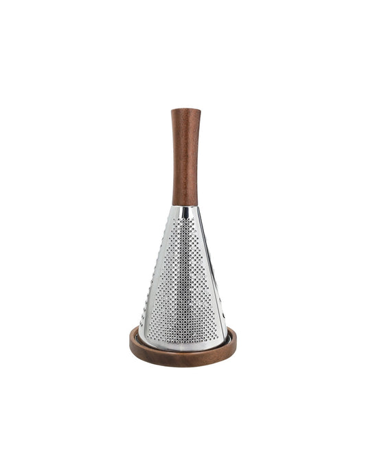 GRATTUGIA TIPI' ACCIAIO C/MANICO E BASE ACACIA - BRANDANI
