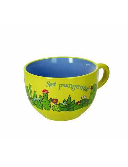 JUMBO TAZZA CACTUS STONEWARE