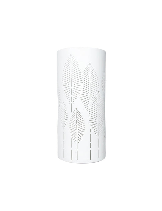 BRANDANI LAMPADA FOGLIE PORCELLANA