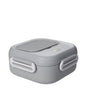 LUNCH BOX TORTORA C/POSATA 2 IN 1 INOX/PP/SILICONE