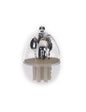 MINI OVETTO ABS/PP C/6 PZ CUCCHIAINI E PINZA INOX