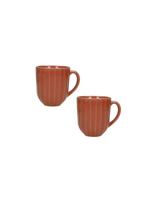 MUG CALIPSO ARANCIONE SET 2 PZ STONEWARE