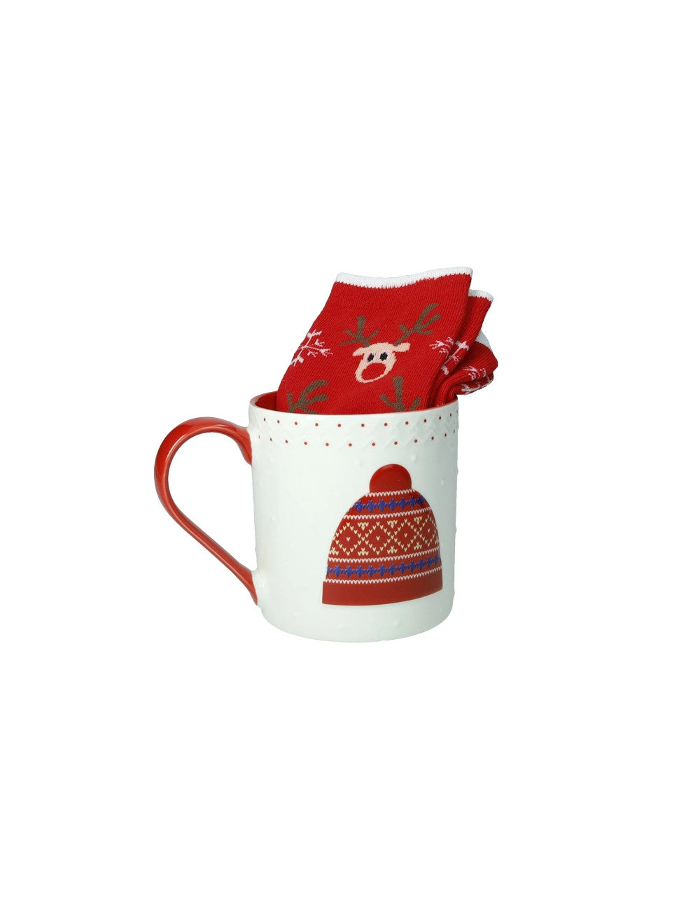MUG CAPPELLO NEW BONE CHINA CON CALZINI COTONE BRANDANI