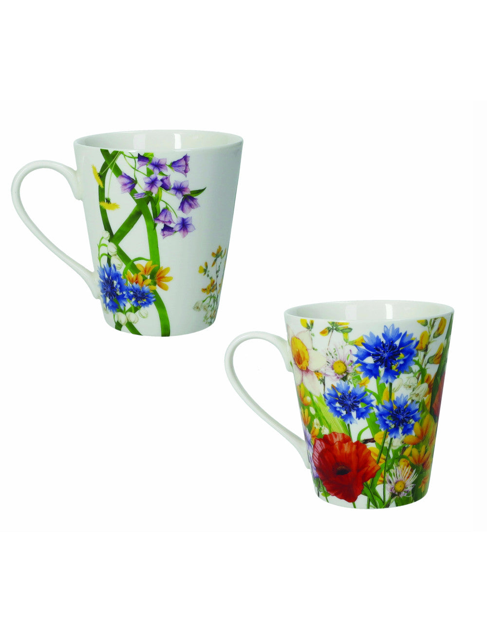 MUG FIORI DI CAMPO SET 2 PEZZI NEW BONE CHINA